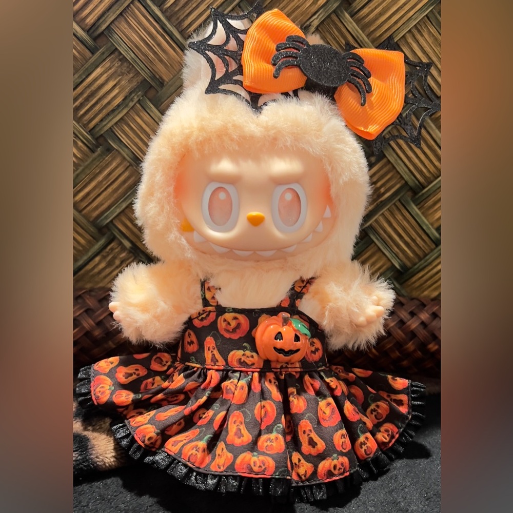 Halloween Pumpkin Labubu Costume